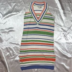 Adam Lippes Multicolor Mini Mesh Dress